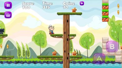 Papaye The Strong Man Jungle Adventures Game Free截图1