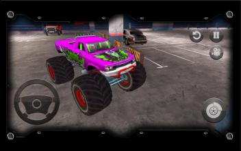 Monster Truck City Parking Real Simulation Game 3D截图3