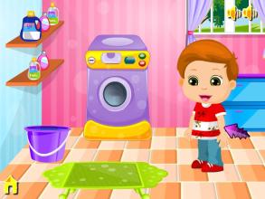 孩子洗衣服游戏截图3
