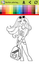 How to color princess barbi (painting games girls)截图3