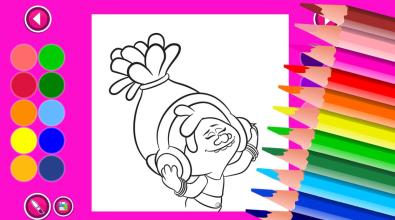 Coloring Book Troll Poppy截图4