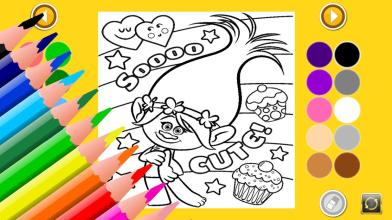 Coloring Book Troll Poppy截图1