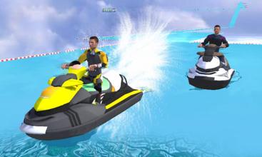 Water Slide Boat Racing Real截图1