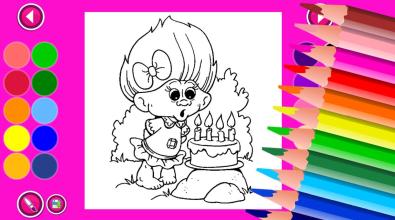 Coloring Book Troll Poppy截图3