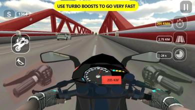 Highway Traffic Motorcycle Rider - Moto Bike Race截图3