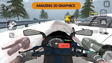 Highway Traffic Motorcycle Rider - Moto Bike Race截图4