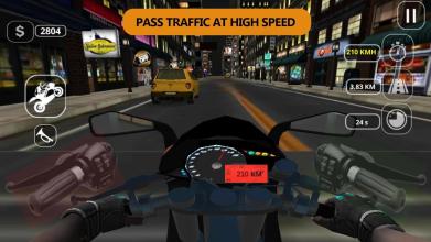 Highway Traffic Motorcycle Rider - Moto Bike Race截图5