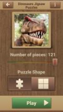 恐龙拼图游戏截图