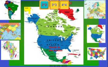 Memory Game 3 (Continents)截图1