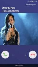 Fake Call Demi Lovato截图1