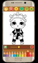 Lol coloring book for Draw Dolls Surprise截图5