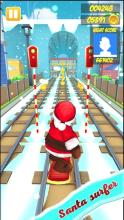 Santa Xmas Surf - subway Adventure截图1