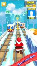 Santa Xmas Surf - subway Adventure截图2