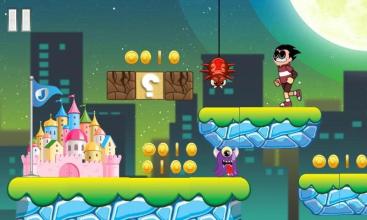 Brave Teen Titans - Go Adventure Runner Robin截图2