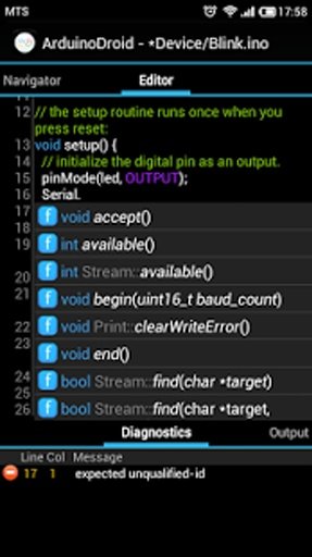 ArduinoDroid集成开发环境截图3