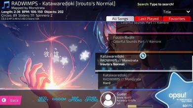 Opsu!(Beatmap player for Android)截图3