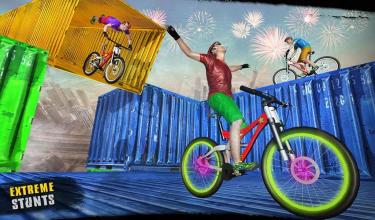 Impossible BMX Crazy Rider Stunt Racing Tracks 3D截图3