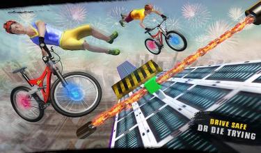 Impossible BMX Crazy Rider Stunt Racing Tracks 3D截图2