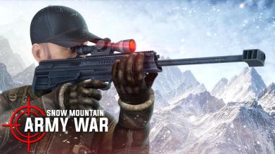 Snow Mountain Army War: Sniper Best Game截图1