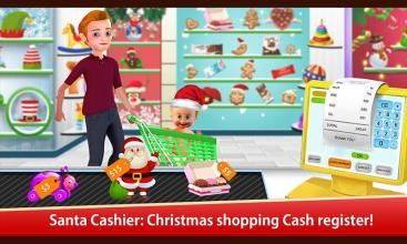 Santa Cashier: Christmas Shopping Cash Register截图1