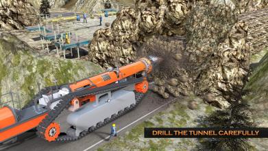 Tunnel Construction: Railroad Crossing Train Game截图1