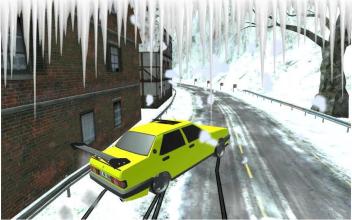 Snowy City Car Drift截图4