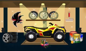 Quad Bike Wash And Repair Salon - Quad Car Stunt截图3