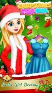 Christmas Star Girl - Dress up Game截图