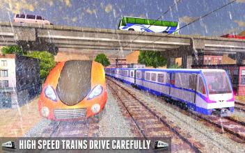 Modern City Train Driving : Indian Train Sim 2018截图2