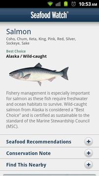 观赏海洋生物 Seafood Watch截图