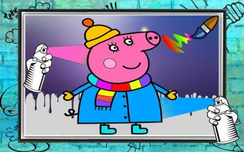 Peepa pig Coloring book截图1