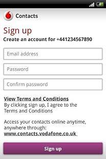 Vodafone Contacts截图2