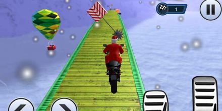 Santa BMX Bike Rider: Tricky Rooftop Stunts截图2