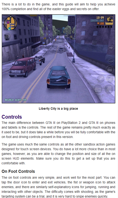 Guide for Grand Theft Auto 3截图8