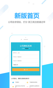 公司测名网截图