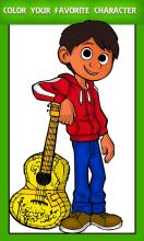 Coloring pages : coco miguel star christmas截图4