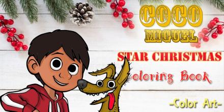 Coloring pages : coco miguel star christmas截图1