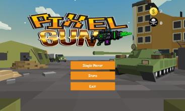 Pixel Combat Gun Block World Shooter截图2