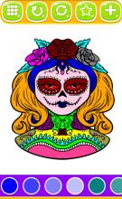 Mandala skull Coloring free book : New Version截图1