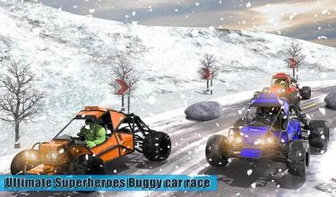 Superheroes Extreme Buggy Race Downhill Car Stunts截图4