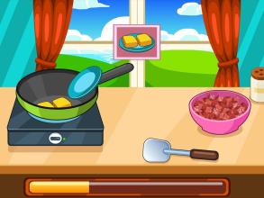 Beef taco lasagna cooking game截图3