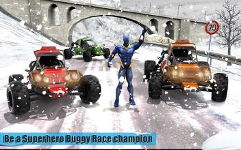 Superheroes Extreme Buggy Race Downhill Car Stunts截图5