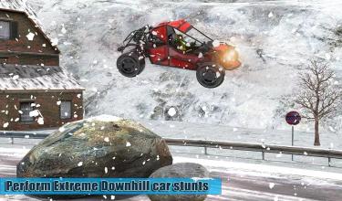 Superheroes Extreme Buggy Race Downhill Car Stunts截图3