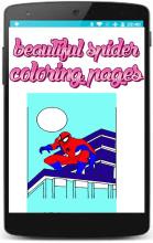 spider superheroes coloring pages game for kids截图2