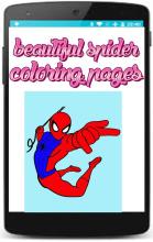 spider superheroes coloring pages game for kids截图5