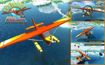 Water Plane Flying Simulator - Seaplane Games截图4