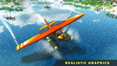 Water Plane Flying Simulator - Seaplane Games截图1