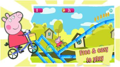 pepa happy pig bicycle riding截图4