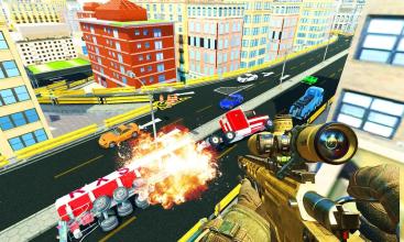 Real sniper traffic shooter 3D截图3