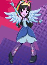 Rainbow Twilight Sparkle Rocks Dress Up截图3